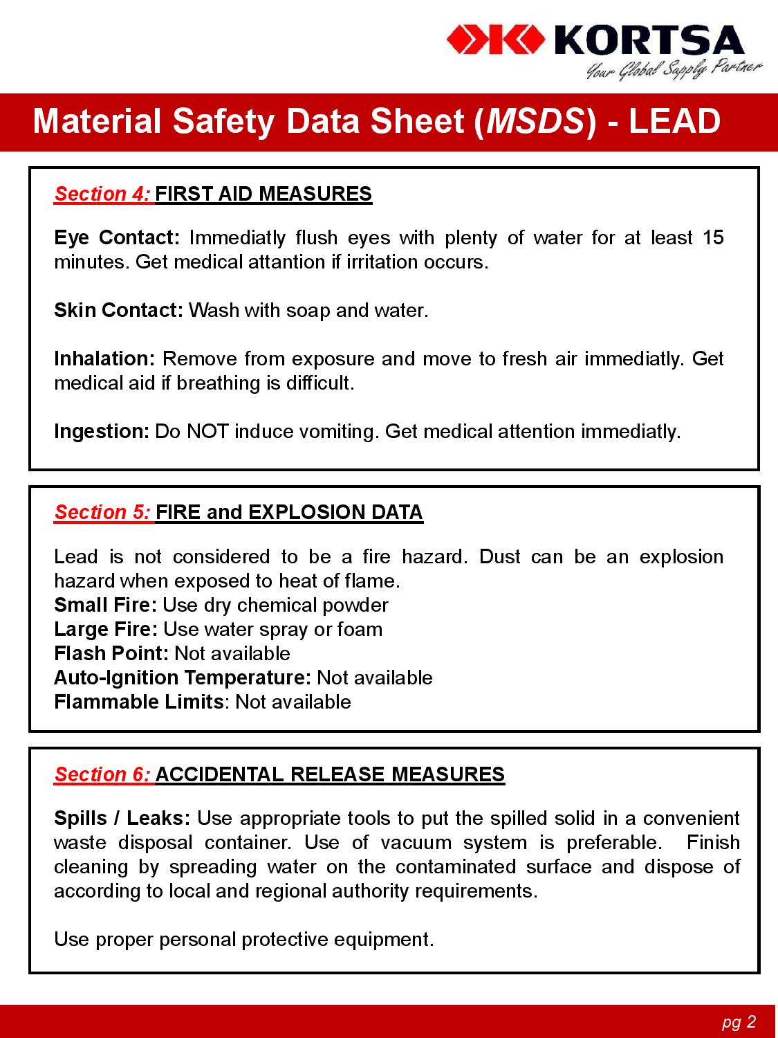 Material Safety Data Sheet image2